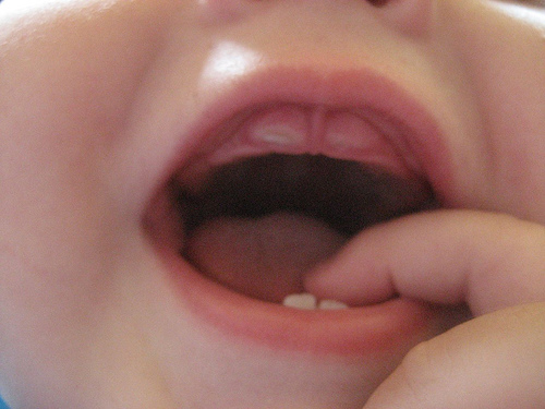 tandjes van een baby