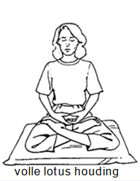 Lotus houding voor mediteren